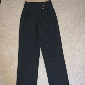 Black Straight Leg Dress Pants
